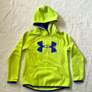 Under Armour Storm Fluorescent Yellow/Green Hoodie. Mildly worn.